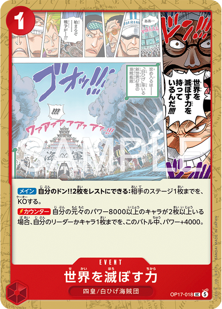世界を滅ぼす力