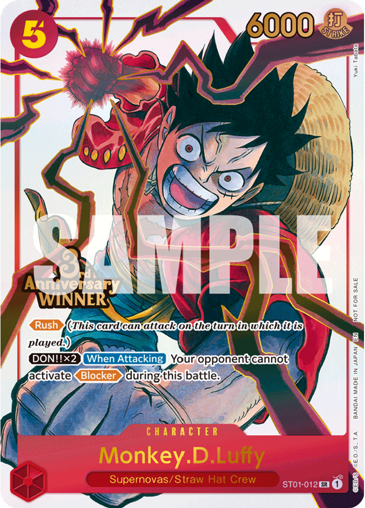 Monkey.D.Luffy (3rd Anniversary Winner)