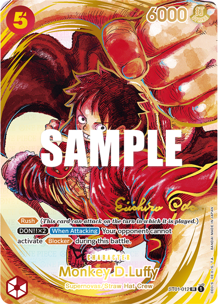 Monkey.D.Luffy (Gold-Stamped Signature)