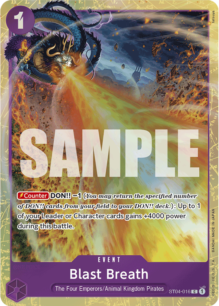 Blast Breath (Premium Card Collection - Best Selection)