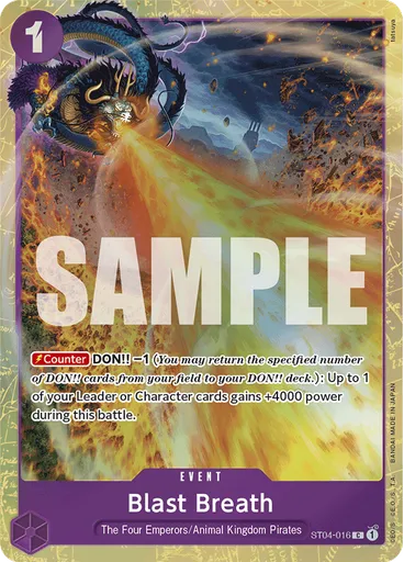 Blast Breath (Premium Card Collection - Best Selection)