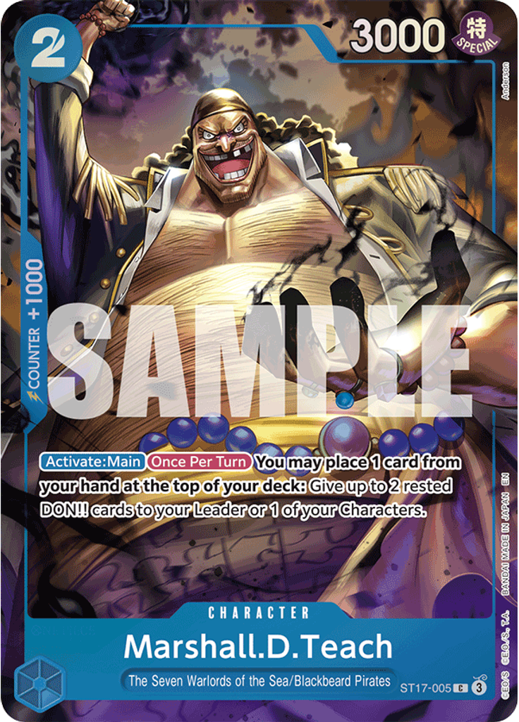 Marshall.D.Teach (Seven Warlords of the Sea Binder Set)