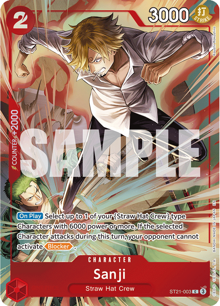 Sanji (Premium Card Collection - Best Selection Vol. 6)