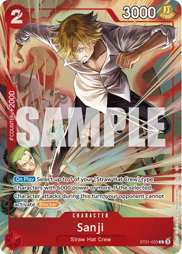 Sanji (Premium Card Collection - Best Selection Vol. 6)