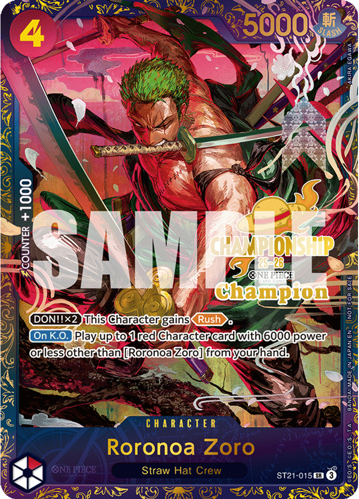 Roronoa Zoro (CS 25-26 1st Place)