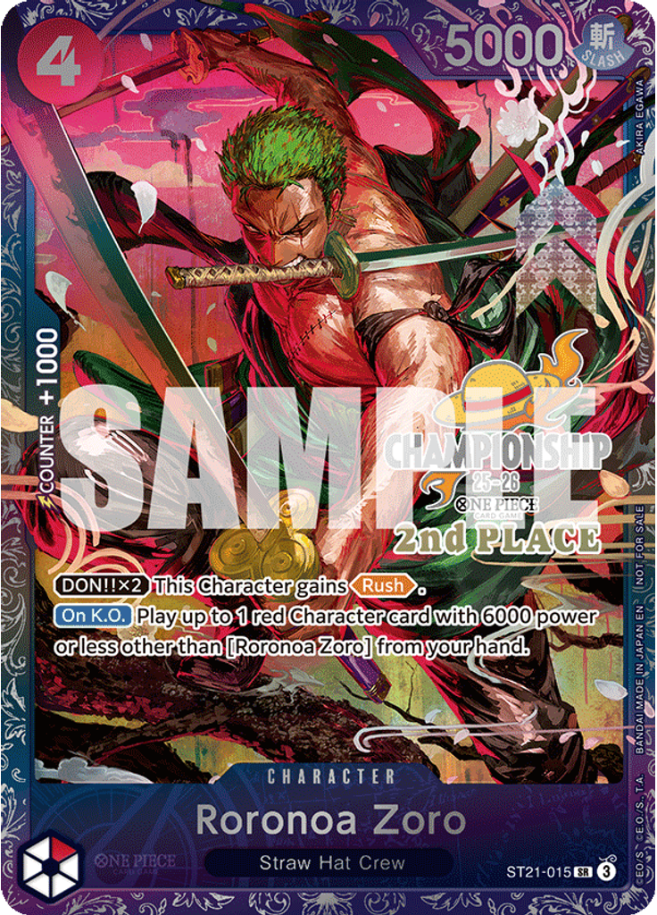 Roronoa Zoro (CS 25-26 2nd Place)