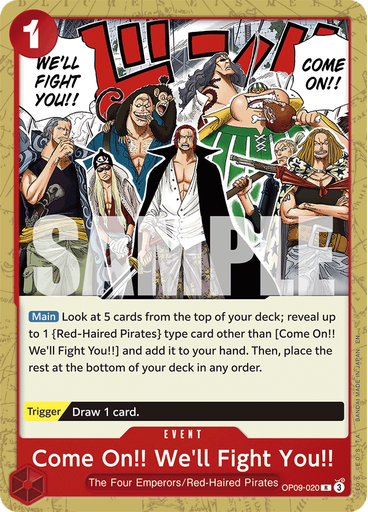 Come On!! We'll Fight You!!