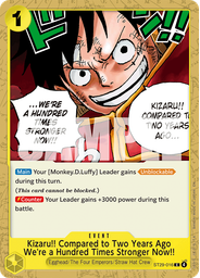 Kizaru!! Compared to Two Years Ago We're a Hundred Times Stronger Now!!