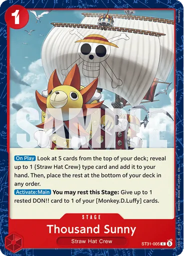 Thousand Sunny — Red Monkey.D.Luffy