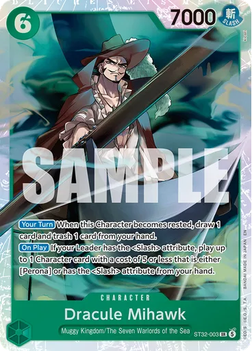 Dracule Mihawk — Green Roronoa Zoro