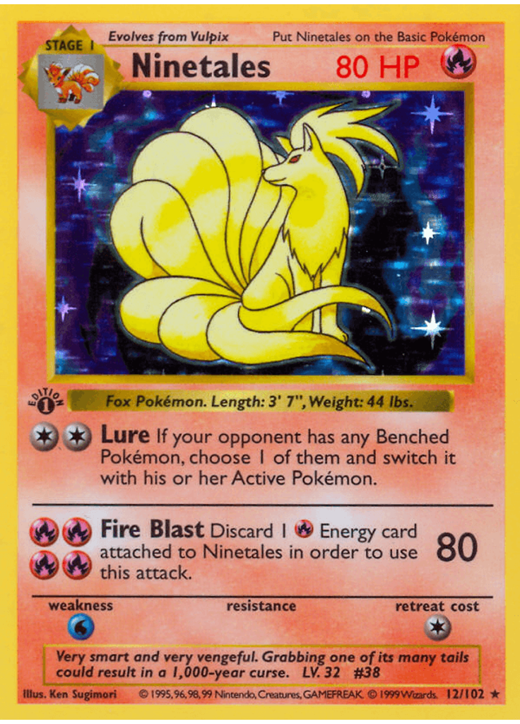 Ninetales (Shadowless Holofoil)