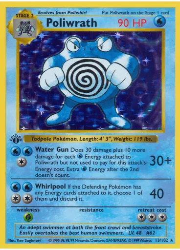 Poliwrath (Shadowless Holofoil)