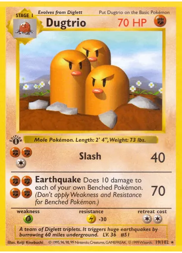 Dugtrio (1st Edition)