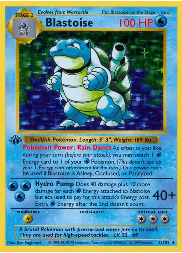 Blastoise (1st Edition Holofoil)