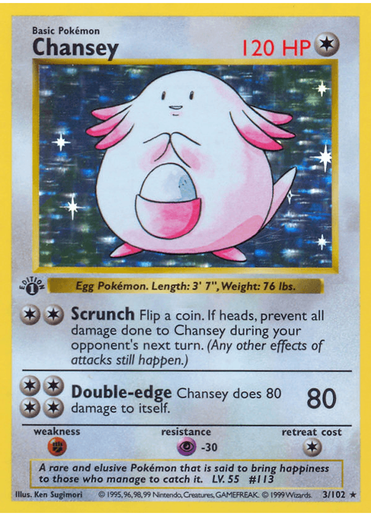 Chansey (1st Edition Holofoil)