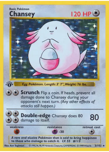 Chansey (1st Edition Holofoil)