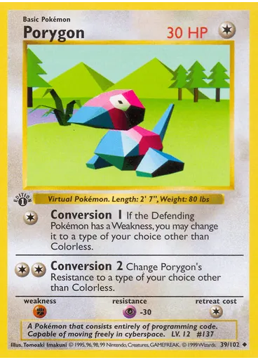 Porygon (Shadowless)