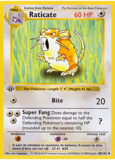 Raticate (1st Edition)