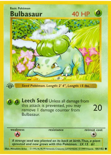 Bulbasaur (Shadowless)
