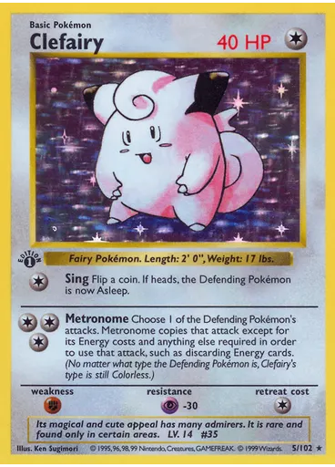 Clefairy (Shadowless Holofoil)