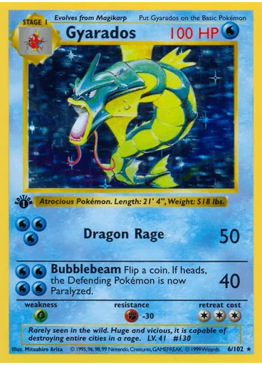 Gyarados (1st Edition Holofoil)