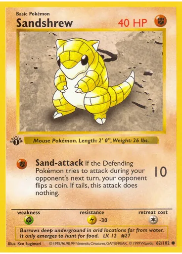 Sandshrew (Shadowless)