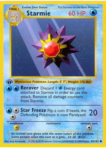 Starmie (Shadowless)