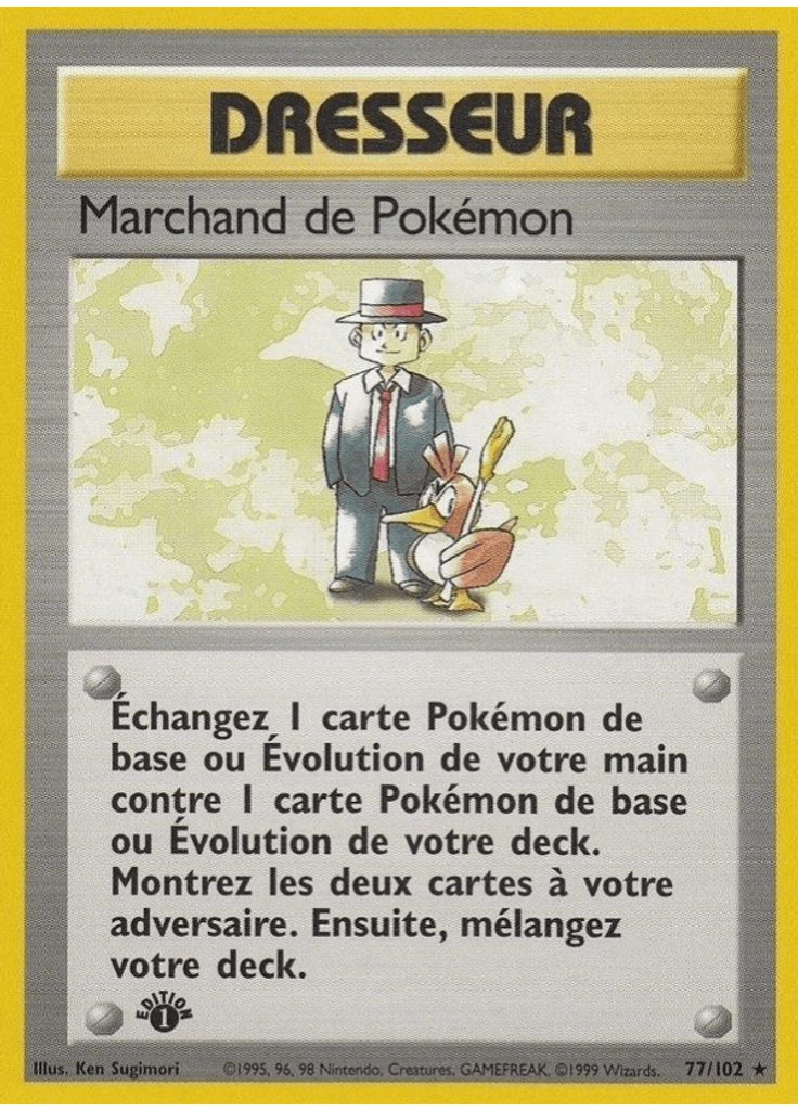 Marchand de PokÃ©mon (1st Edition)