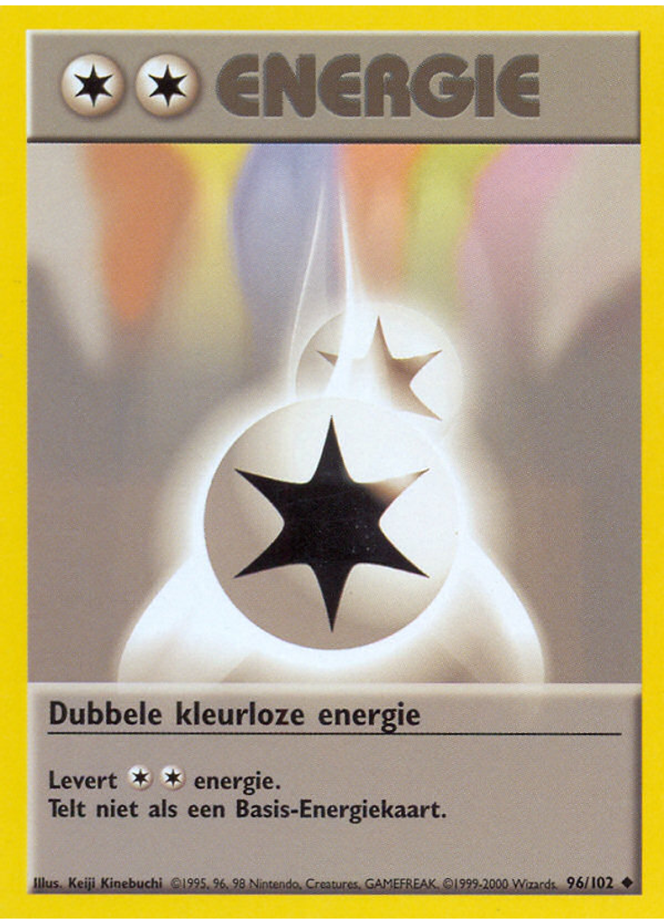 Dubbele kleurloze energie