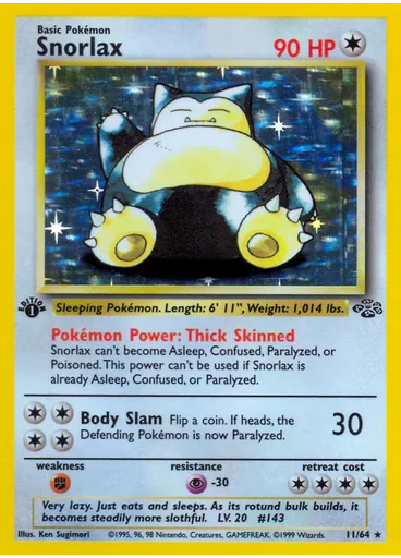 Snorlax (1st Edition Holofoil)