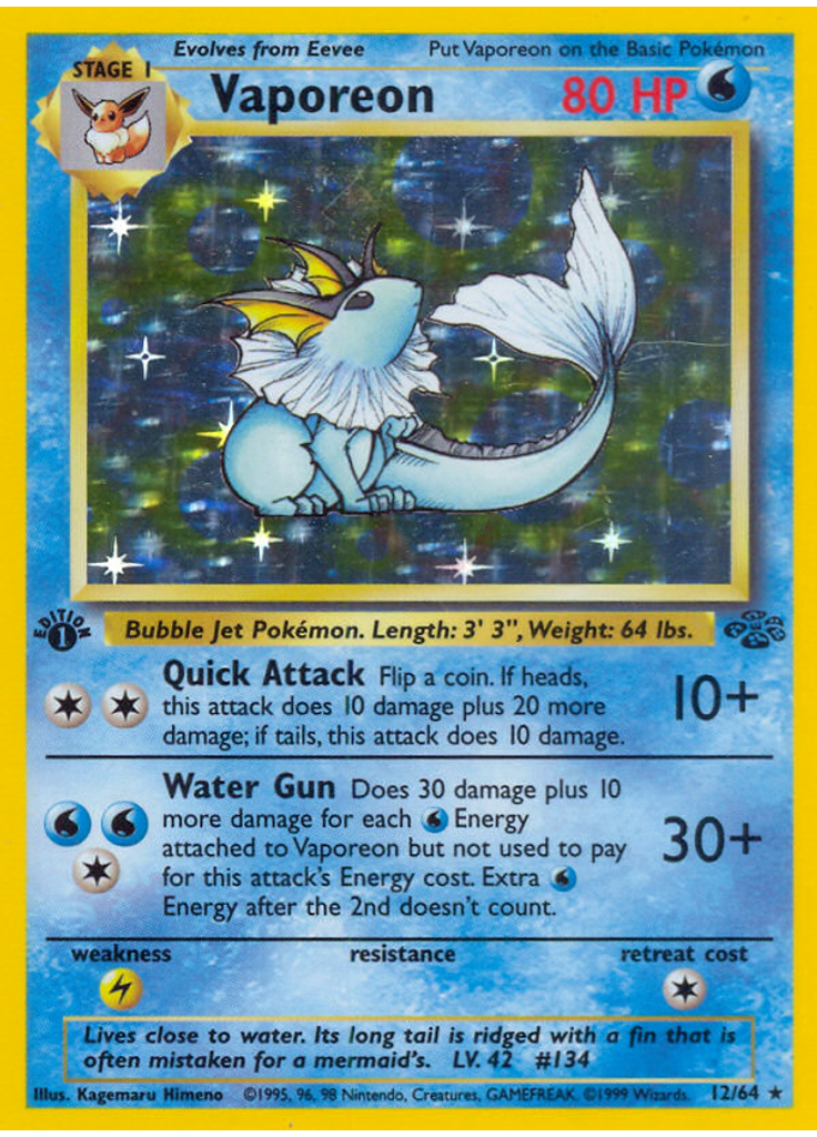 Vaporeon (1st Edition Holofoil)