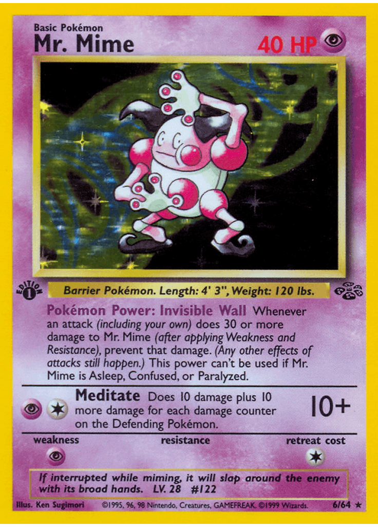 Mr. Mime (1st Edition Holofoil)