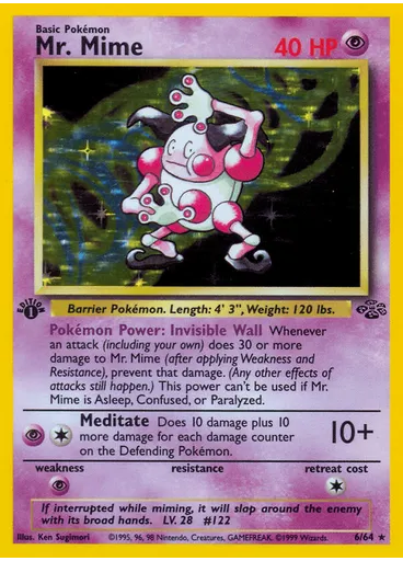Mr. Mime (1st Edition Holofoil)