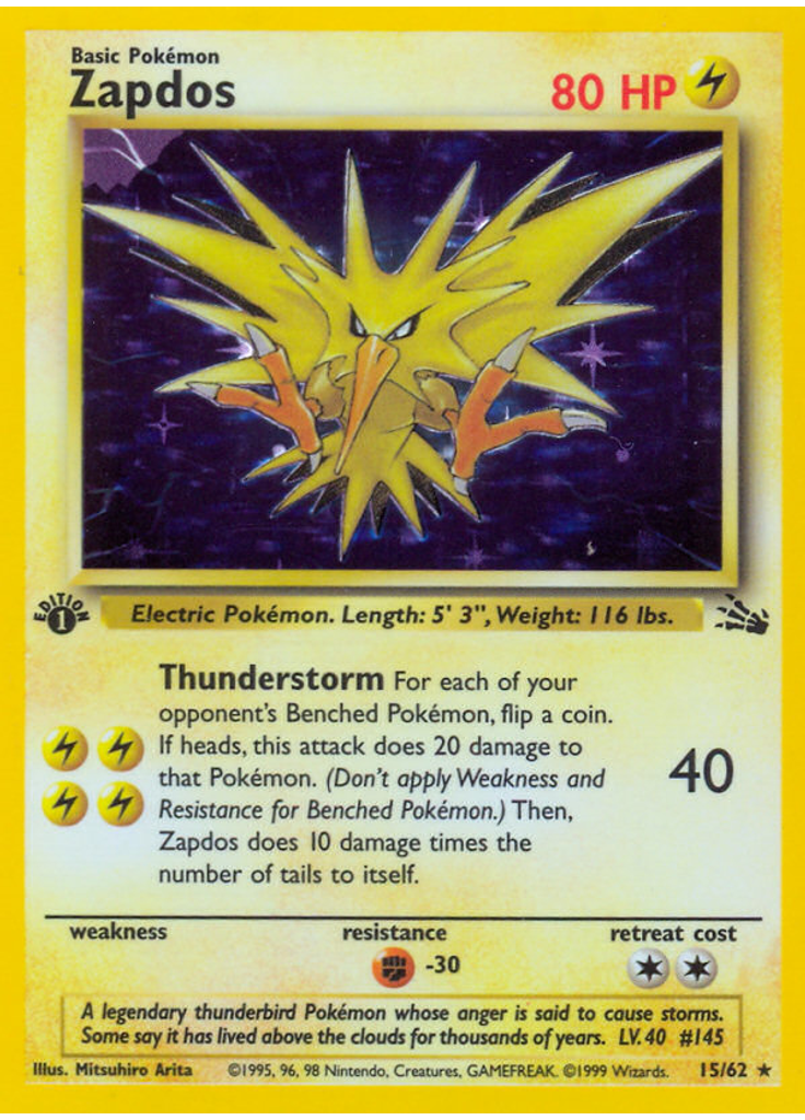 Zapdos (1st Edition Holofoil)