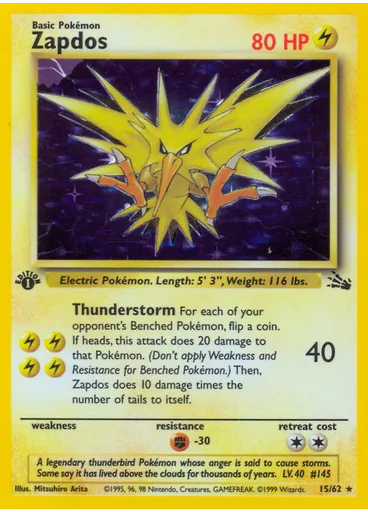 Zapdos (1st Edition Holofoil)