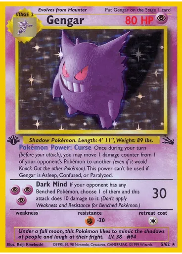 Gengar (1st Edition Holofoil)