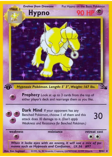 Hypno (1st Edition Holofoil)