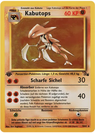 Kabutops (1st Edition Holofoil)