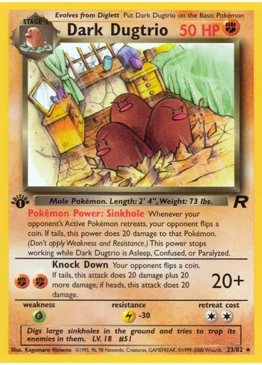 Dark Dugtrio (1st Edition)