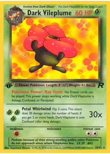 Dark Vileplume (1st Edition)