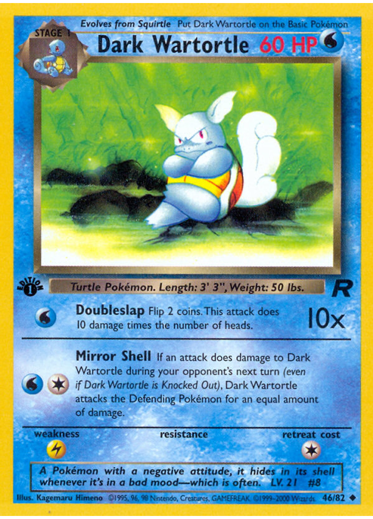 Dark Wartortle (1st Edition)