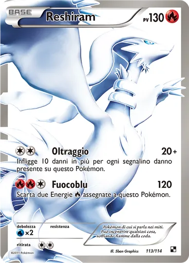 Reshiram — Nero e Bianco