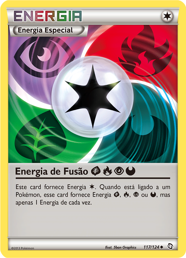 Energia de Fusão Grass Fire Psychic Darkness