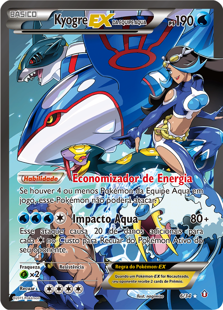 Kyogre-EX da Equipe Aqua