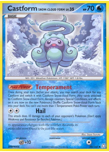 Castform Snow-cloud Form