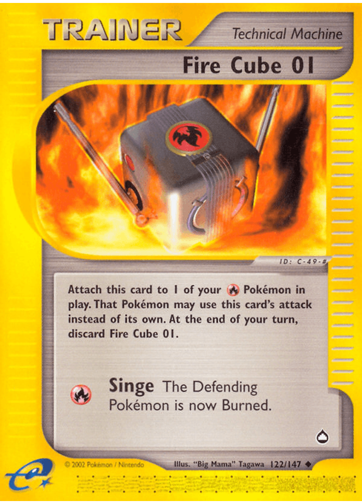 Fire Cube 01 (Reverse Holo)