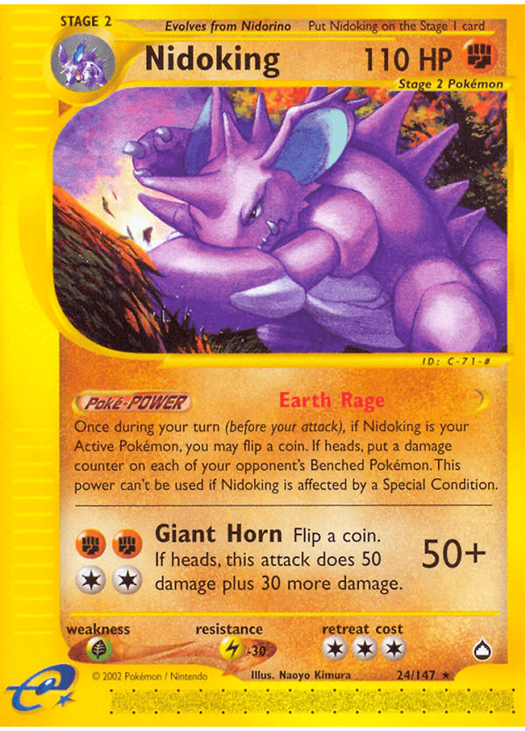 Nidoking (Reverse Holo)