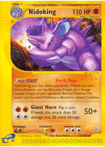 Nidoking (Reverse Holo)