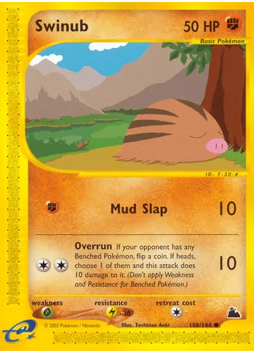 Swinub (Reverse Holo)