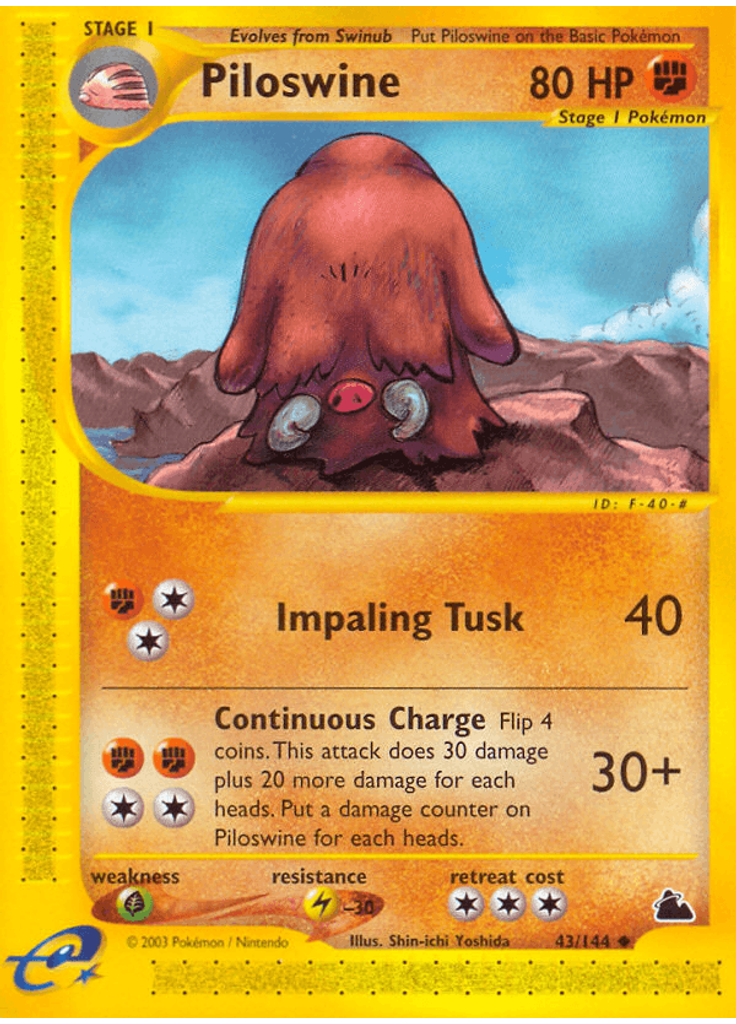 Piloswine (Reverse Holo)
